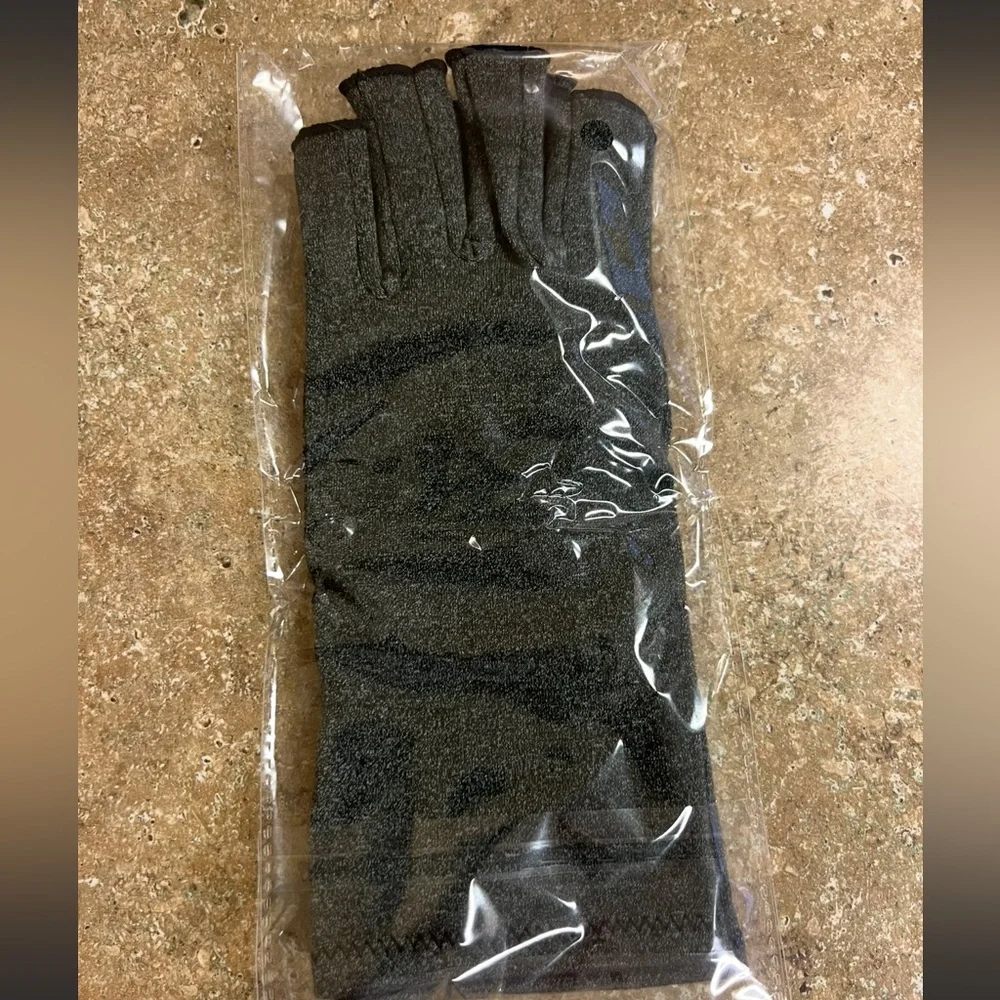 NEW Handy Solutions Fingerless Compression Gloves for Arthritis size: L 2 pairs